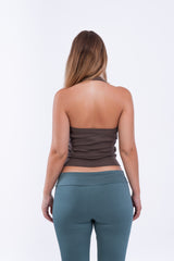 Virmo Ribbed Halter Neck Top