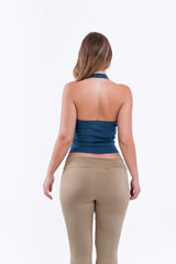 Virmo Ribbed Halter Neck Top