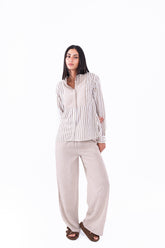 Virmo Linen Striped Set