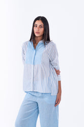 Virmo Linen Striped Shirt