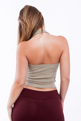 Virmo Ribbed Halter Neck Top