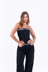 Virmo Jeans Crop Top
