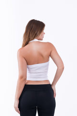 Virmo Ribbed Halter Neck Top