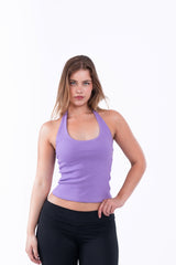 Virmo Ribbed Halter Neck Top