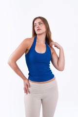 Virmo Ribbed Halter Neck Top