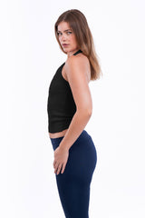 Virmo Ribbed Halter Neck Top