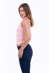 Virmo Ribbed Halter Neck Top