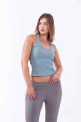 Virmo Ribbed Halter Neck Top