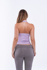 Virmo Ribbed Halter Neck Top