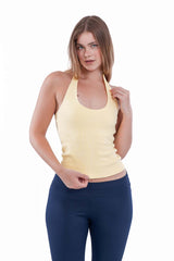 Virmo Ribbed Halter Neck Top