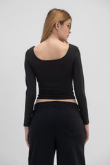 Virmo Seamless Scoop Neck Sculpt Long Sleeve