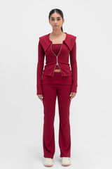 Virmo Bootleg Flap Waist Pants