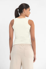 Virmo Women's Square Neck Double-Layer Tank Top