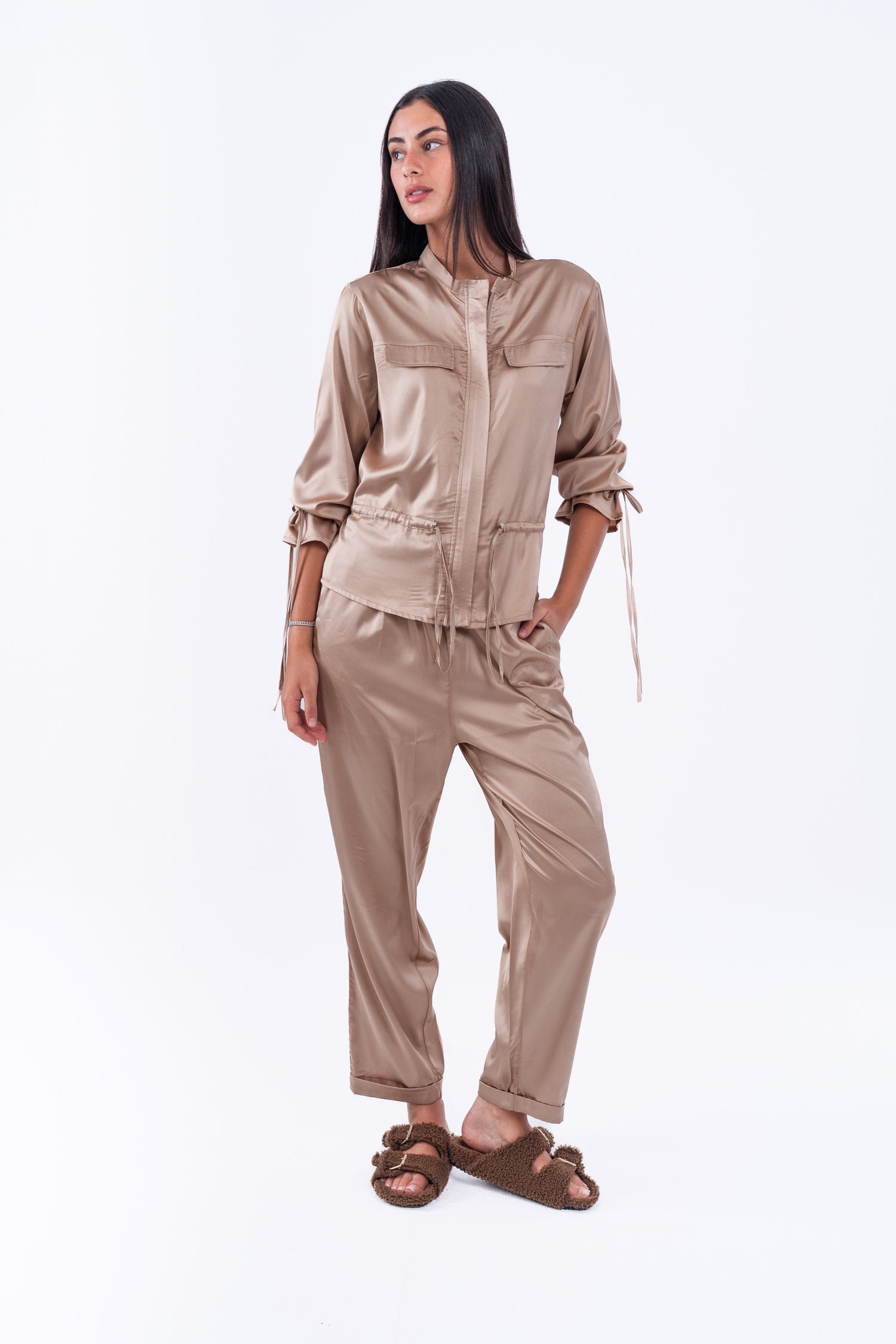 Virmo Luxe Comfort Satin Pants