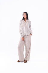 Virmo Linen Striped Set