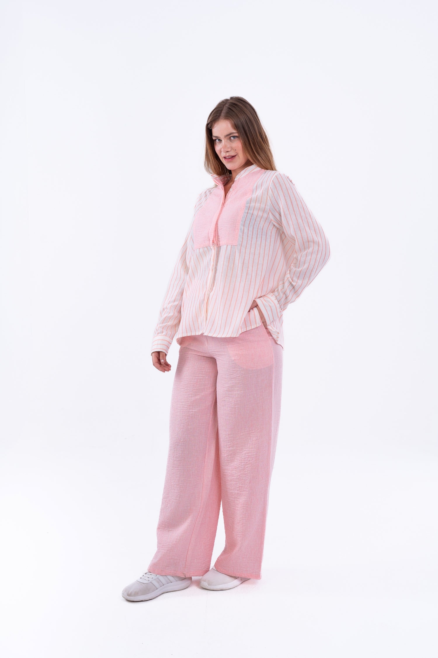 Virmo Linen Striped Set