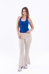 Virmo Ribbed Halter Neck Top