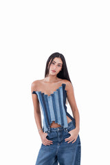 Virmo Jeans Crop Top