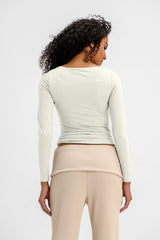 Virmo Boat-Neck Top White